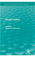 Social Choice (Routledge Revivals)