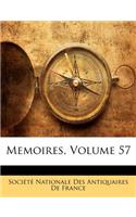 Memoires, Volume 57
