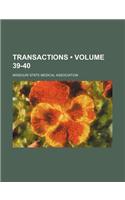 Transactions (Volume 39-40)