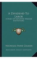 A Dividend to Labor