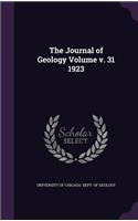 Journal of Geology Volume v. 31 1923