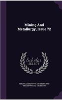 Mining and Metallurgy, Issue 72