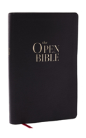 The Open Bible: Read and Discover the Bible for Yourself (NKJV, Black Leathersoft, Red Letter, Comfort Print, Thumb Indexed)
