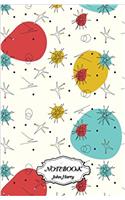 Notebook Journal Dot-grid, Graph, Lined, Blank, No Lined - Retro Pattern: Small Pocket Notebook / Journal / Diary: 2