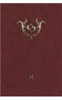 Monogram Pisces Notebook
