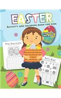 Easter Activity and Coloring Book for kids Preschool-4th grade: Filled with Fun Activities, Word Searches, Coloring Pages, Dot to dot, Mazes for Preschoolers