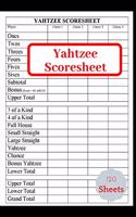 Yahtzee Scores Sheets