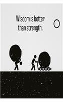 Wisdom is better than strength
