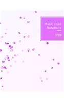 Music Lines Notebook 10 staves per page