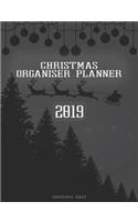 Christmas Organiser Planner 2019: Christmas Diary: All the things you need to write down to organise your Christmas - Black/Grey Cover