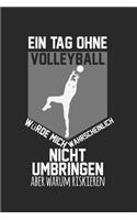 A day without volleyball would probably not kill me, but why risk it: Calendar, weekly planner, diary, notebook, book 105 pages in softcover. One week on one double page. For all appointments, notes and tasks that you 