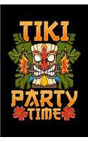 Tiki Party Time: Adorable & Cute Tiki Party Time Island Luau Themed Blank Composition Notebook for Journaling & Writing (120 Lined Pages, 6" x 9")