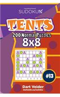 Sudoku Tents - 200 Normal Puzzles 8x8 (Volume 13)