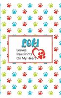 Loki Leaves Paw Prints on My Heart: Personalized Journal for Dog Lovers with Pet's Name on Cover