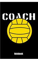 Coach Notebook: Water Polo Coach Tactic Boards and Notes Notebook. 6x9 Lined Writing Notebook Journal with Tactic Boards - 110 Sites - Gift for Water Polo Coaches a