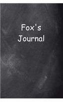 Fox Personalized Name Journal Custom Name Gift Idea Fox: (Notebook, Diary, Blank Book)(Name Personalized Journals Notebooks Diaries)