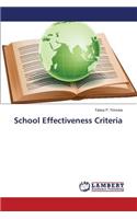 School Effectiveness Criteria