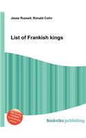 List of Frankish Kings: (English)