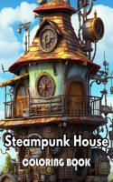 Steampunk House Coloring Book