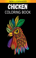 Chicken Coloring Book: Stress Relieving Crochet Designs for Adults Relaxation