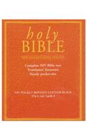 NIV Pocket Bible Black Bonded Leather