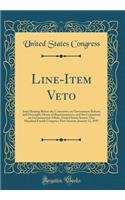 Line-Item Veto: Joint Hearing Before the Committee on Government Reform and Oversight, House of Representatives, and the Committee on Governmental Affairs, United States Senate, One Hundred Fourth Congress, First Session, January 12, 1995