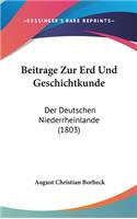 Beitrage Zur Erd Und Geschichtkunde