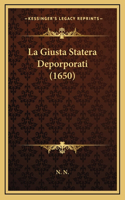 La Giusta Statera Deporporati (1650)