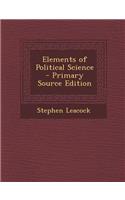 Elements of Political Science: (English)