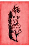 Alice in Wonderland Journal - Tall Alice (Red)