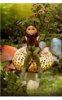 Leopard-Mushroom Pixie Grid Notebook: 150 page Grid Notebook Journal Diary