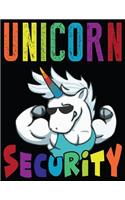 Unicorn Security: Journal and Notebook for all ages - Composition Size (8.5"x11") With Lined Pages, Perfect for Journal and taking Notes