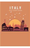 Italy Travel Journal For Kids