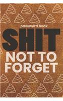 Password Book - Shit Not To Forget
