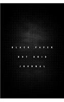 Black Paper Dot Grid Journal