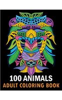 100 Animals Adult Coloring Book: Animals coloring book With Lions, Elephants, Owls, Horses, Dogs, Cats, and Many More! Stress Relieving Designs for Adults Relaxation Creative haven 