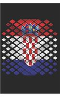Croatia Notebook: Croatia Notebook - college book - diary - journal - booklet - memo - composition book - 120 sheets - Dot Grid paper 6x9 inch