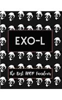 EXO-L The Best KPOP Fandom: Best KPOP Gift Fans Cute Panda Monthly Planner 8"x10" Book 110 Pages Book