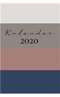 Kalender 2020: Wochenkalender geometrisch 2020 A5 I Wochenplaner Monatsplaner Jahresplaner I Tagebuch Terminplaner gestreift I Notizen Ziele Kontakte Feiertage Deu