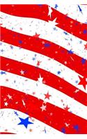 Diabetic Log Book: Portable Blood Glucose Chart, Daily Diary - Small Notebook - Stars and Stripes