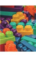 Building Blocks Notebook Large Size 8.5 x 11 Ruled 150 Pages Softcover