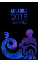 Aquarius Planner: 2019: Zodiac Star Sign: Planner and Notebook