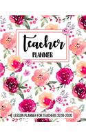 Lesson Planner for Teachers 2019-2020: Weekly and Monthly Teacher Planner, Time Management for Teachers, Academic Year Lesson Plan and Record Book (July 2019 - July 2020)(9 Teacher Planner Book)