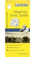 Mayenne, Orne, Sarthe - Michelin Local Map 310