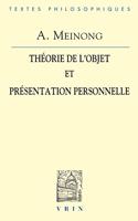 Theorie de l'Objet & Presentation Personnelle