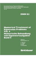 Numerical Treatment of Eigenvalue Problems Vol.4 / Numerische Behandlung Von Eigenwertaufgaben Band 4
