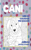 Libri da colorare per ragazzi - Grande stampa - Animali - Cani