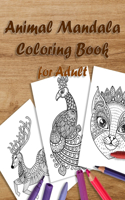 Animal Mandala Coloring Book for Adult
