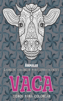 Libros para colorear - Libro de colorear para adolescentes - Animales - Vaca