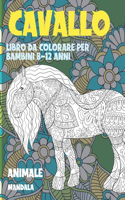 Libro da colorare per bambini 8-12 anni - Mandala - Animale - Cavallo
